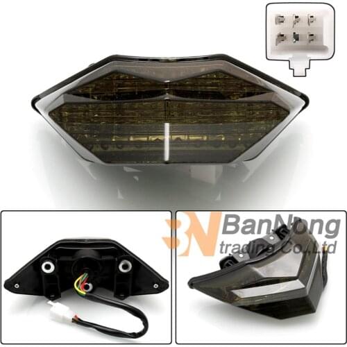 New Motorcycle Taillight Brake Light Turn Signals Indicator Rear Lamp for Kawasaki Ninja 250R 300 EX300 Z250 Z300 2013 20