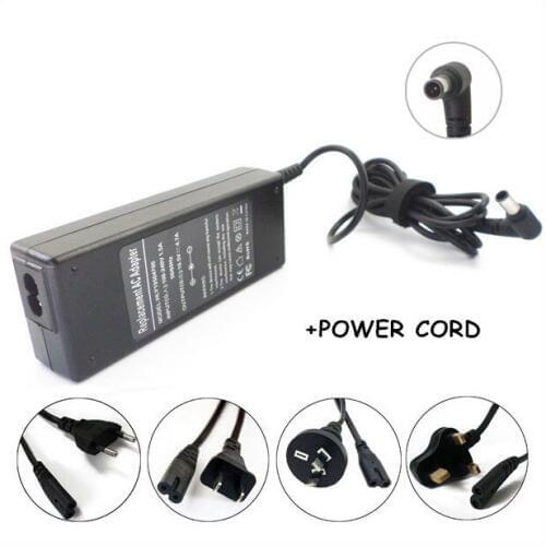 New 90W AC Adapter Laptop Charger For Sony Vaio SVE14A1HFXBC SVE14AC12L SVE15112FXS SVE151D11L VGP-AC19V33 VGP-AC19V38