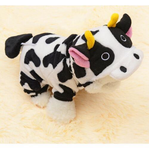 Winter Dog Clothes for Dog Coats Cosplay Clothing for Dog Costume for Hoodie Pet Clothes Cartoon Cows Costumes for Puppy