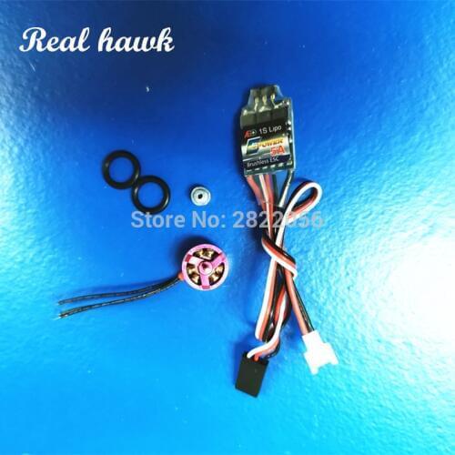 1104 motor + 5A 1S ESC+1.7G Servo combo set for RC MINI micro plane RC Airplane