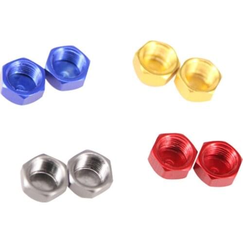 2 Pcs/Set Fishing Reel Handle Screw Cap Bearing Cover Durable Aluminum Alloy M8 Screw Nut and Locking Plate for Fishing Reel