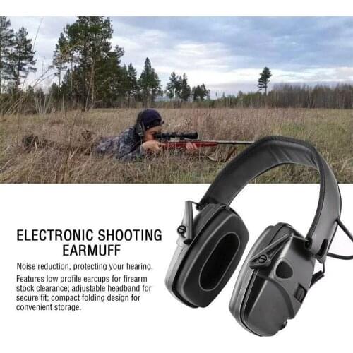 2021 Tactical Electronic Shooting Earmuff Anti-noise Headphone Sound Amplification Hearing Protection Headset Foldable Hot Sale