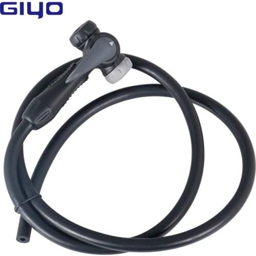 Bike Pump Adaptor W/Hose Thumb Lock Fit Schrader Presta F/V A/V Cycle Inflation Accessory Optional Smart Valve Bleeder Alloy