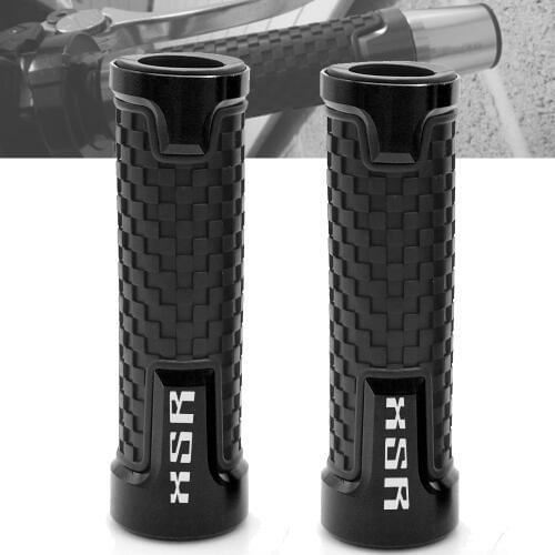 Motorcycle CNC Aluminum+ Rubber handle grips Motorbike handlebar For YAMAHA XSR 900 XSR900 XSR 700 XSR700 2016 2017 2018