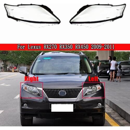 Car Headlight Headlamp Plastic Clear Shell Lamp Cover Replacement Lens Cover For Lexus RX270 RX350 RX450 2009 2010 2011