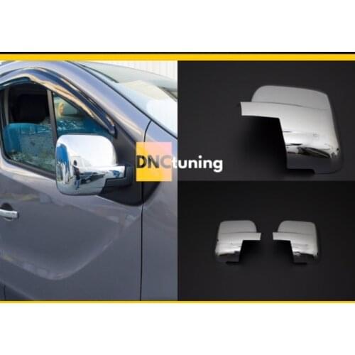 For Renault Trafic Opel Vivaro 2015-2022 Mirror Cover ABS Chrome Stainless Chrome High Quality Compatible Rearview Cover Durable