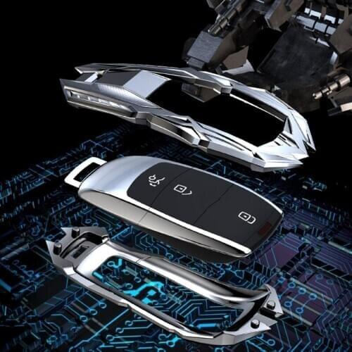 Zinc Alloy Car Key Fob Case Cover Protector Holder for Benz E/C/GLE S Class A Class GLE Auto Accessories