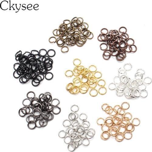 Ckysee 200pcs/bag Wholesale Jump Rings&Split Rings 3mm-12mm Pick Size For DIY Jewelry Findings Free Shipping
