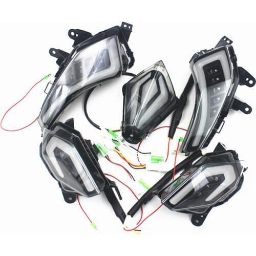 For TMAX530 Tmax 530 T-Max530 2013 2014 2015 2016 Motorcycle Rear Tail Lamp Brake Light LED Turn Signal Indicators FULL SET