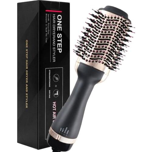 Hair Dryer Brush Blow Dryer 3 In 1 Hot Air Brush Styler and Volumizer One Step Hair Blower Brush Electric Hair Straightener Comb