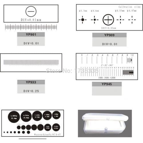 Stage Micrometer Calibration Slide with different Scales for Microscope(price is for one type YP901)
