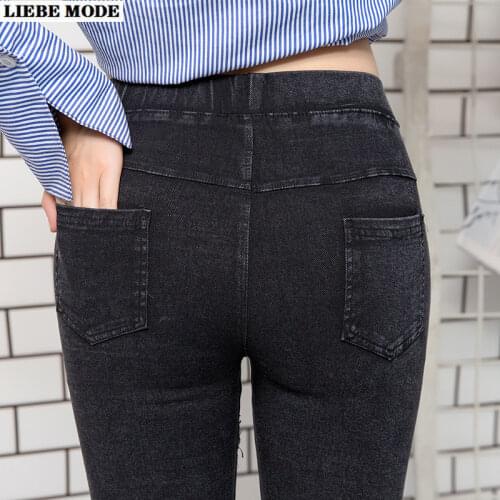 Женские джинсы стрейч LIEBE MODE China At AliExpress