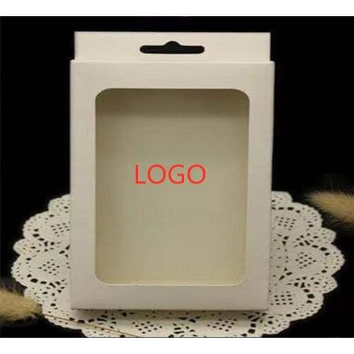 Mobile Phone Packaging Box Blank Windowed Small Box Cow Leather Carton Custom Logo