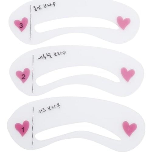 3/pcsGrooming Eyebrow Stencil Kit Makeup Tools DIY Beauty Eyebrow Template Stencil For Women Beauty Cosmetic Tools Accessories
