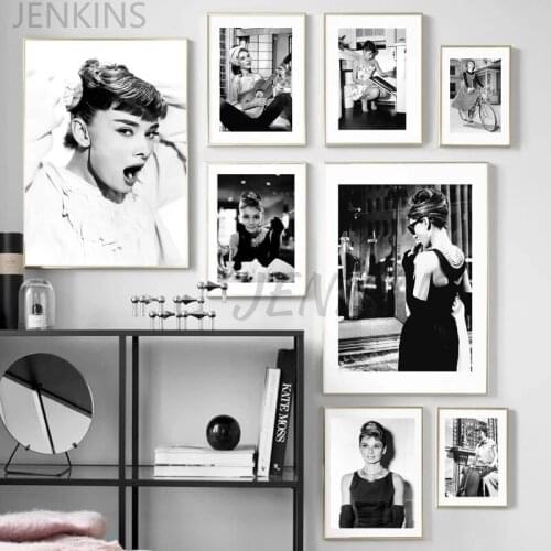 Wall Art Canvas Painting Movie Star Black and White Wall Pictures for Living Room Nordic Decor Jenkins Wall Art Canvas Painting