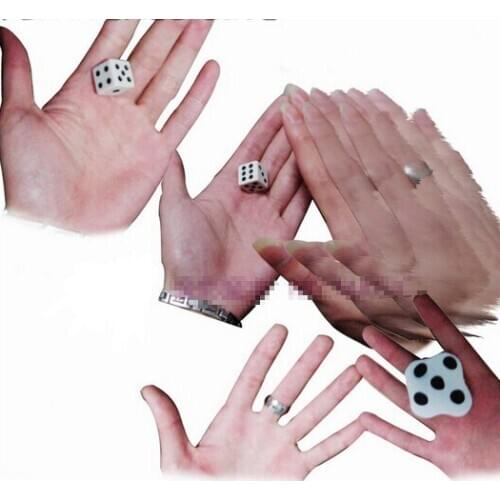 Wholesale The New Easy Magic Close-up Dice Magic Trick Beat Flat Dice Easy To Learn Mini Magic Props Toys fun Toy Gift Favors