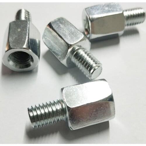 Pair Scooter Motorcycle Rear Mirror Adapters M10 10MM M8 8MM 6MM Clockwise Anti-clockwise Right Left hand thread Changing Screw