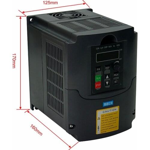 VFD Inverter VFD 1.5KW/2.2KW Frequency Inverter 3 Phase 220V Output Frequency Converter Variable Frequency Drive