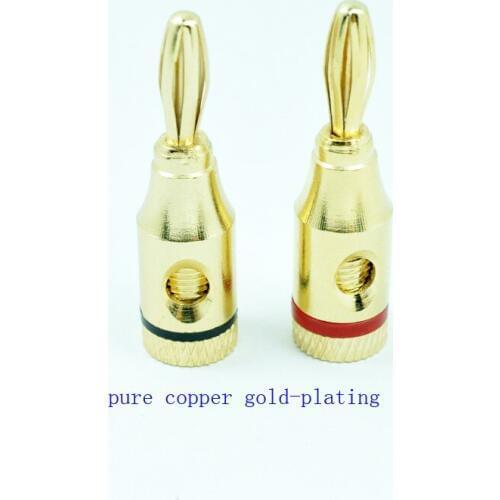 Banana plug 4 mm pure copper banana joint free-welding