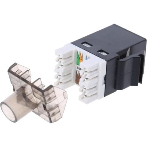 2Pcs UTP CAT6 Network Module RJ45 Connector Cable Adapter Keystone Jack