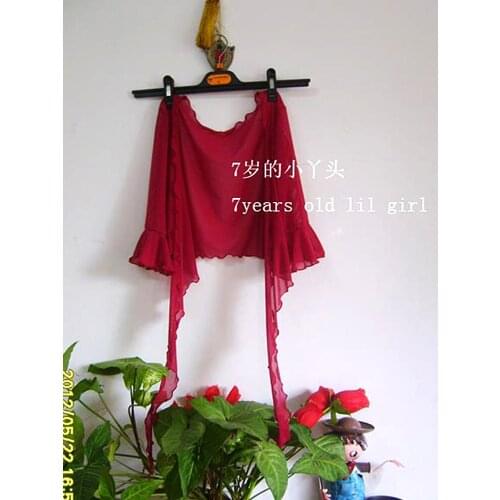 Belly dance top Transparent thin belly danc small flare Blouse Top CD 15