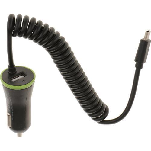 Type C USB Car Auto DC 5V Charging Charger Stable Spring Line Cable for MP3
