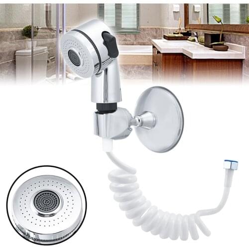 High Pressure Bathroom Kitchen Sink Faucet Sprayer Tap Set Stretching Shower Bath Devices 1.5 Meter Length Hose
