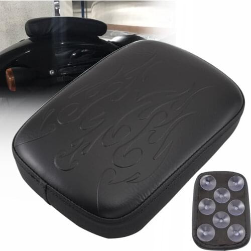 Motorcycle Parts Universal Rear Fender Seat Passenger Seat Pillion 8 Suction Cups Cushion Pad For Harley Softail Sportster Dyna