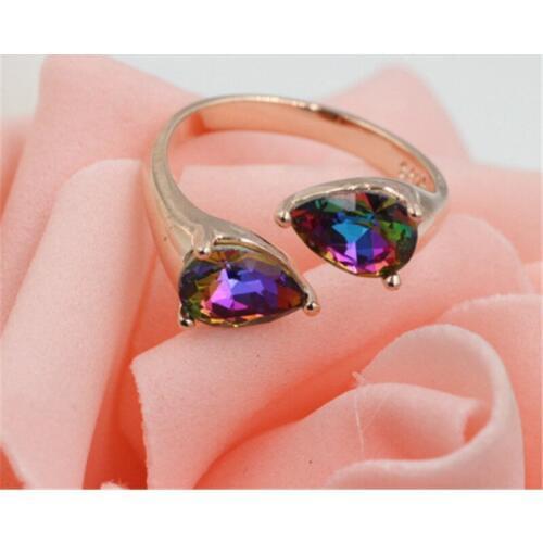 Free Shipping Fashion Jewelry 5 carat /3 carat Rose gold Color Austrian Crystal Eagagement Wedding ring for women Gift C019