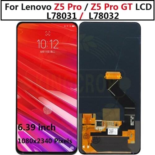 AMOLED For Lenovo Z5 Pro GT L78032 LCD Display Touch Panel Screen Assembly For Lenovo Z5 Pro L78031 display For Lenovo Z5Pro LCD