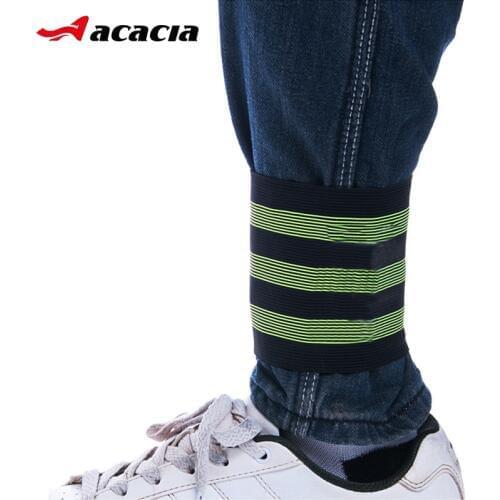 1 Pair Cycling Trouser Thicken Bandage Bicycle Reflective Safety Pants Band Leg Strap Belt Road MTB Bike Night Warning Equipment