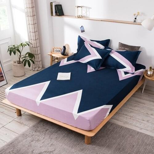 100% polyester printing bed mattress set with four corners and elastic band sheets hot sale pillowcases need order