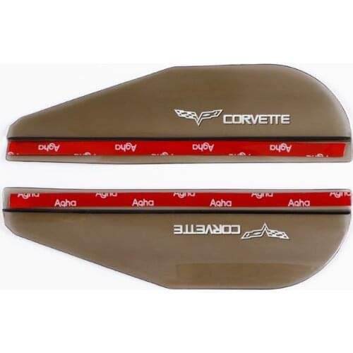 2021 2pcs Car Mirror Rain Eyebrow Decorative Pieces Fit For Chevrolet Corvette C6 C5 C7 C4 C3