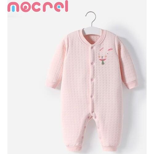 Baby Romper Suit Quilted Clothing Baby Jumpsuit Warm Newborn Infant Child Thick Cotton-Padded Jacket Climb Clothes Rompers