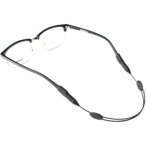 25cm Candy Color Elastic Silicone Eyeglasses Straps Sunglasses Chain Sports Anti-Slip String Glasses Ropes Band Cord Holder