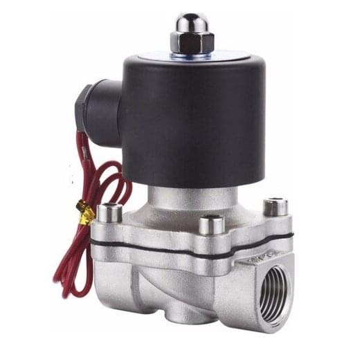 1/2' Stainless Steel Electric solenoid valve Normally Closed IP65 Square coil water solenoid valve