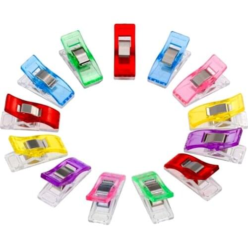 50pcs/lot Tape Bias Maker DIY Job Foot Case Supplies Plastic Clip Hemming Sewing Tools Sewing Accessories Fabric GYH 5BB5815