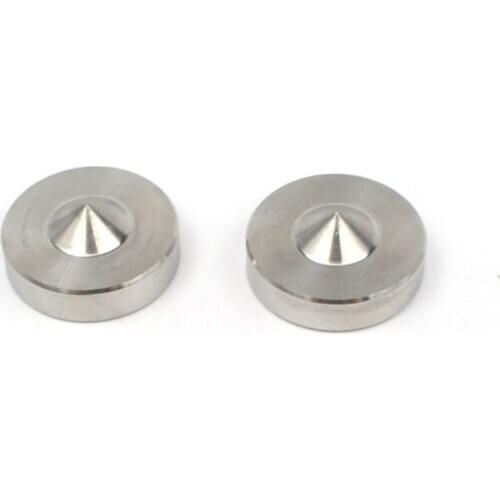Machined Stainless Steel Speaker AMP Spike Isolation Stand Vibration Cone Feet Floor Base Pad DISC For HIFI Audio DIY 24mm 6mm