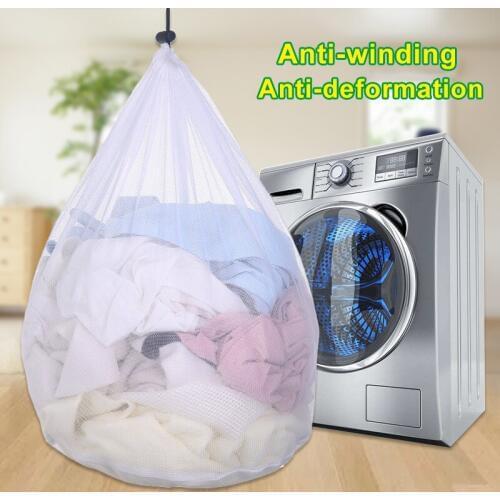 Drawstring Bra Underwear Laundry Bags Household Cleaning Washing Machine Mesh Holder Bags White Color Dropshipping