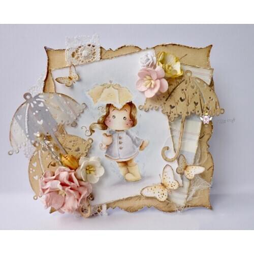 Love umbrella decoration Metal Cutting Dies Stencils DIY Scrapbooking Paper/photo Cards Embossing Dies