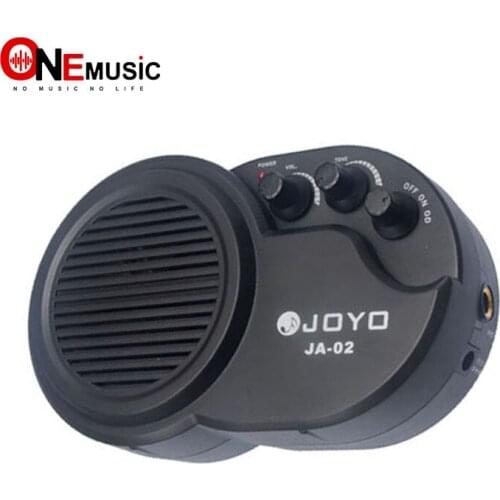 JOYO JA-02 Mini Practice Guitar Clip Amplifier Speaker 3W Ukulele Amp Clean Distortion Effects