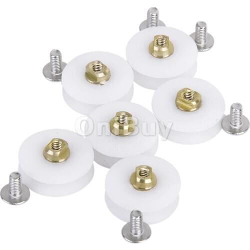 New Hot Sale High Quality 6pcs Replacement Shower Door Roller Runner Wheel 22.5mm Diameter for Home Decoration Supplies