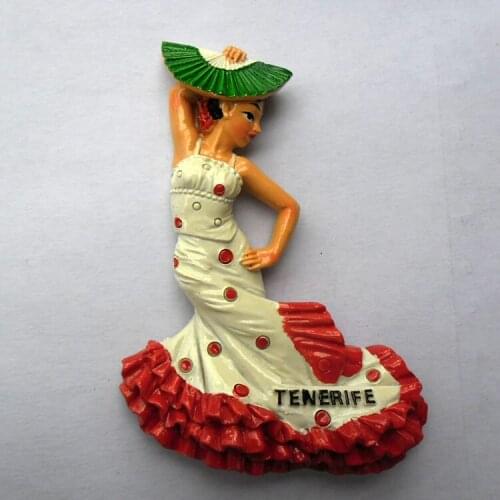 QIQIPP Spains original single tour commemorative refrigerator paste national pop flamenco dancer