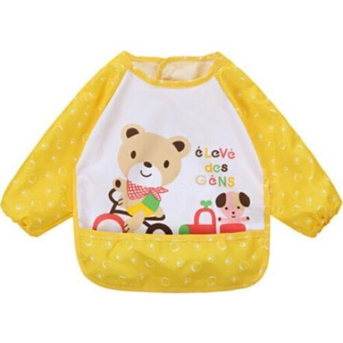 0-3Y Toddler Silicone Bibs Feeding Baby Crumb Catcher Wipeable Waterproof Pocket