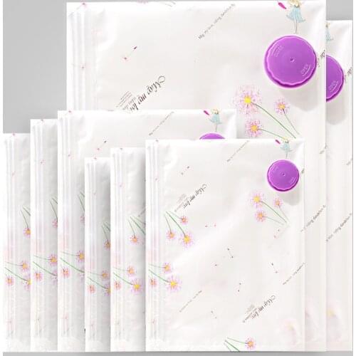 Thicken Vacuum Storage Bags For Clothes Blanket Closet Organizer Space Saver Compression Bags Plastic Travel Seal Bags