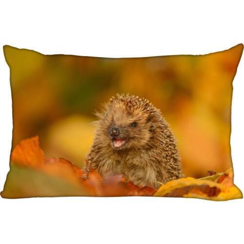 Custom Pillowcase Cover Hedgehog Rectangle Zipper Pillow Cover Print Your Pictures 45X35cm40x60cm45X75cm50X75cm(Two sides)