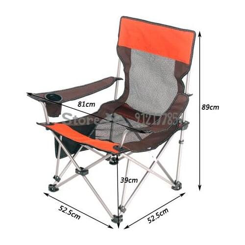 Portable Folding Chair Outdoor Lunch Bed Beach Chair Back Armchair Leisure Camping Fishing Chair Indoor Chair
