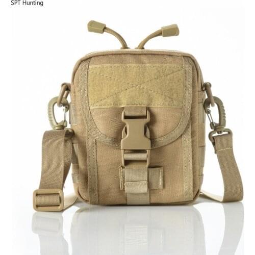 Abay Outdoor Military Tactical EDC Molle Waist Pouch Shoulder Bag Utility Army Messenger Crossbody Pack Hunting Bags