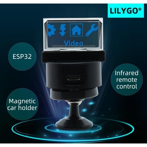 LILYGO TTV Transparent Screen OLED Infrared Remote Control Programmable Mini TV ESP32 for Arduino Micropython Programming