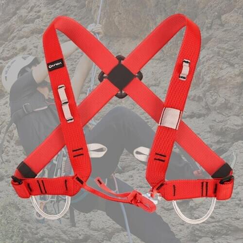 Adjustable Camping Ascending Decive Chest Shoulder Girdles Safety Harness Belt for climbing outdoor extending excape rescue nice